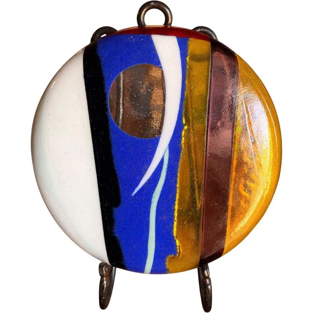 Abstract Fused Studio Art Glass 12
